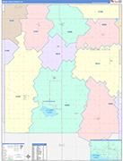 Buena Vista County Wall Map Color Cast Style